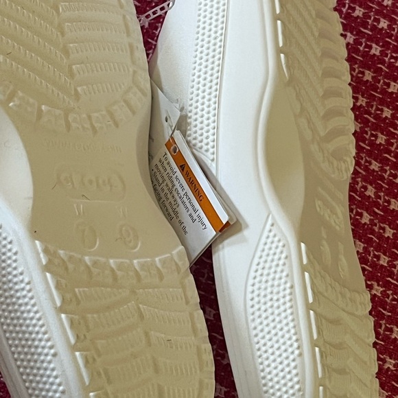 Crocs Classic White Slide Sandals - Picture 7 of 15
